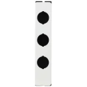 Eaton Push Button Enclosure 3 Hole, 30 mm Cutout, Surface Mount, Flat, M30 Series 197237 M30-FI3