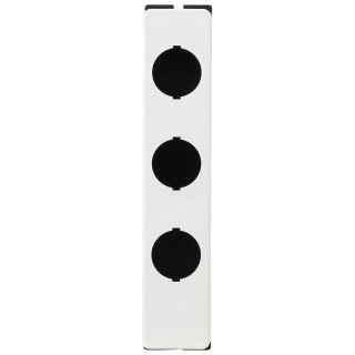 Eaton Push Button Enclosure 3 Hole, 30 mm Cutout, Surface Mount, Flat, M30 Series 197237 M30-FI3