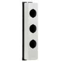 Eaton Push Button Enclosure 3 Hole, 30 mm Cutout, Surface Mount, Flat, M30 Series 197237 M30-FI3