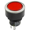 NKK Switches YB Series Illuminated Push Button Switch, On-On, Panel Mount, 15 mm Cutout, SPDT, IP65, 30V DC YB215CWCKW01