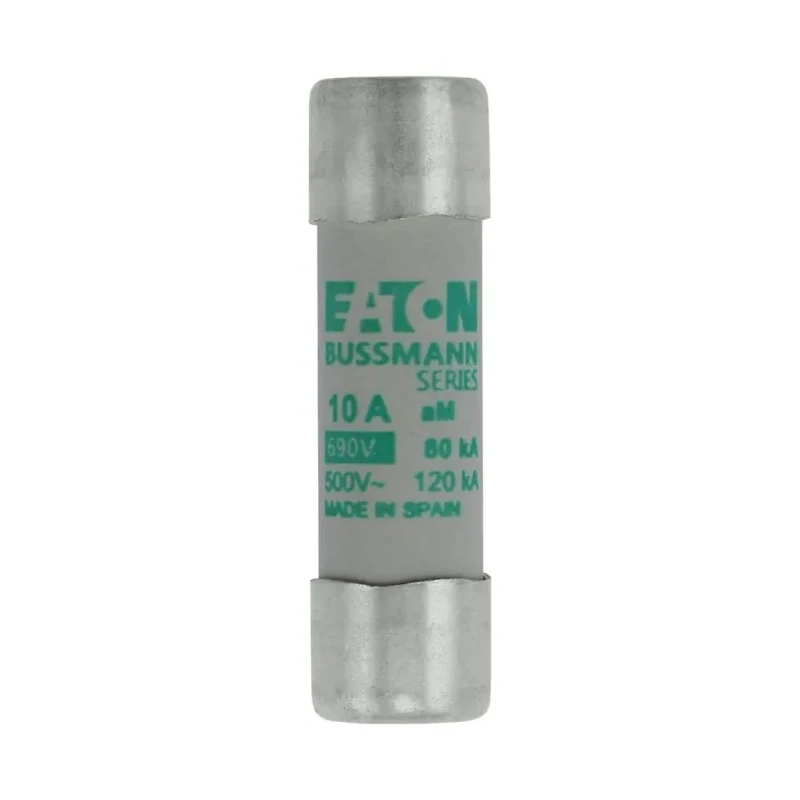 Eaton Ceramic Cartridge Fuse 10A 690V AC 14 x 51 mm AM Characteristic C14M10