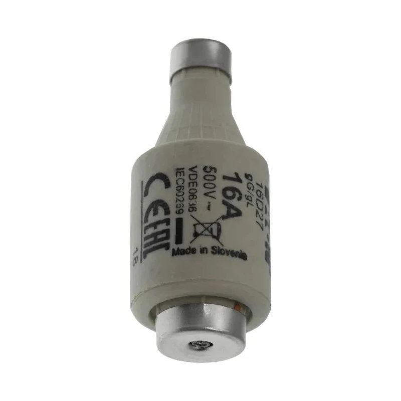 Eaton Diazed Fuse D2, 16A, 500V AC, Ceramic Body, gG gL Application, Breaking Capacity 50kA, Grey Cap, 50mm x 21.5mm 16D27