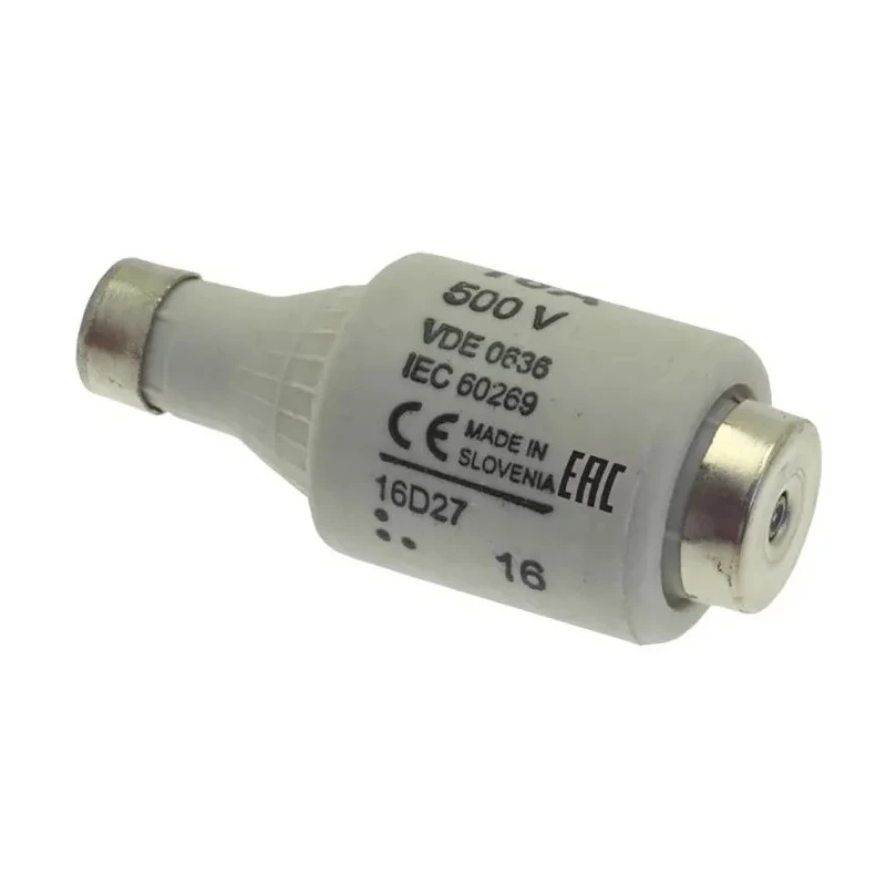 Eaton Diazed Fuse D2, 16A, 500V AC, Ceramic Body, gG gL Application, Breaking Capacity 50kA, Grey Cap, 50mm x 21.5mm 16D27