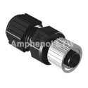 Amphenol Industrial 4-Contact M12 Circular Connector, Female Socket, Cable Mount, IP68, Gold-Plated Copper, Glass SL8001
