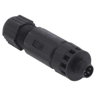Amphenol Industrial Circular Connector 4 Contacts Cable M8 Plug Male IP67 SL7001 Series 