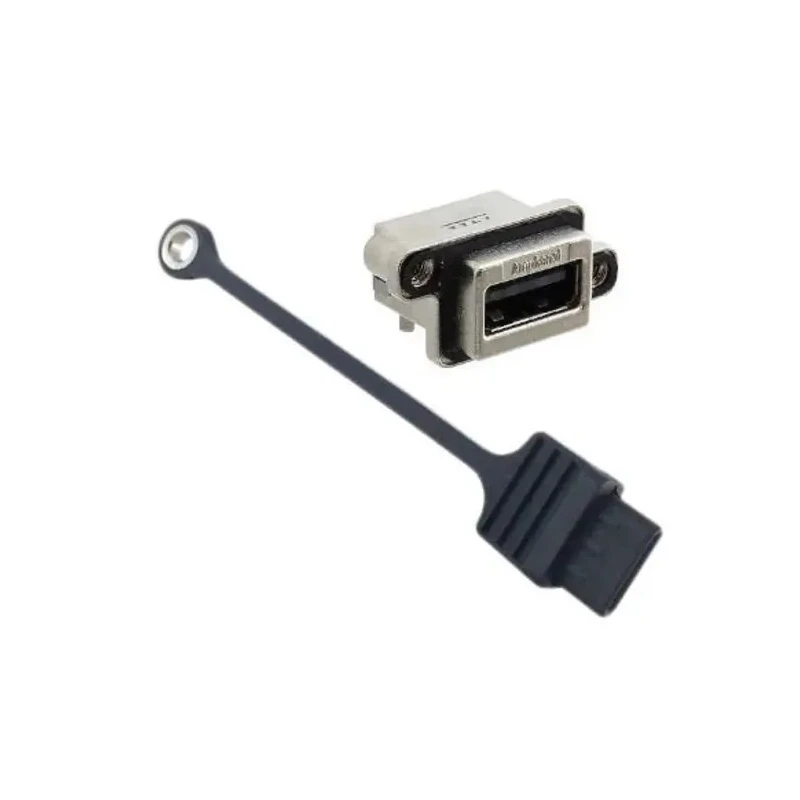 Amphenol Communications Solutions USB Type A Panel Mount Connector, Right Angle, IP67, Female, 1.5A, 100V MUSBRA111R5