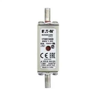 Eaton Blade Fuse 80A, 690V, aR High Rupture Capacity, 79mm x 51mm x 21mm 170M1566D