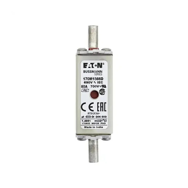 Eaton Blade Fuse 80A, 690V, aR High Rupture Capacity, 79mm x 51mm x 21mm 170M1566D