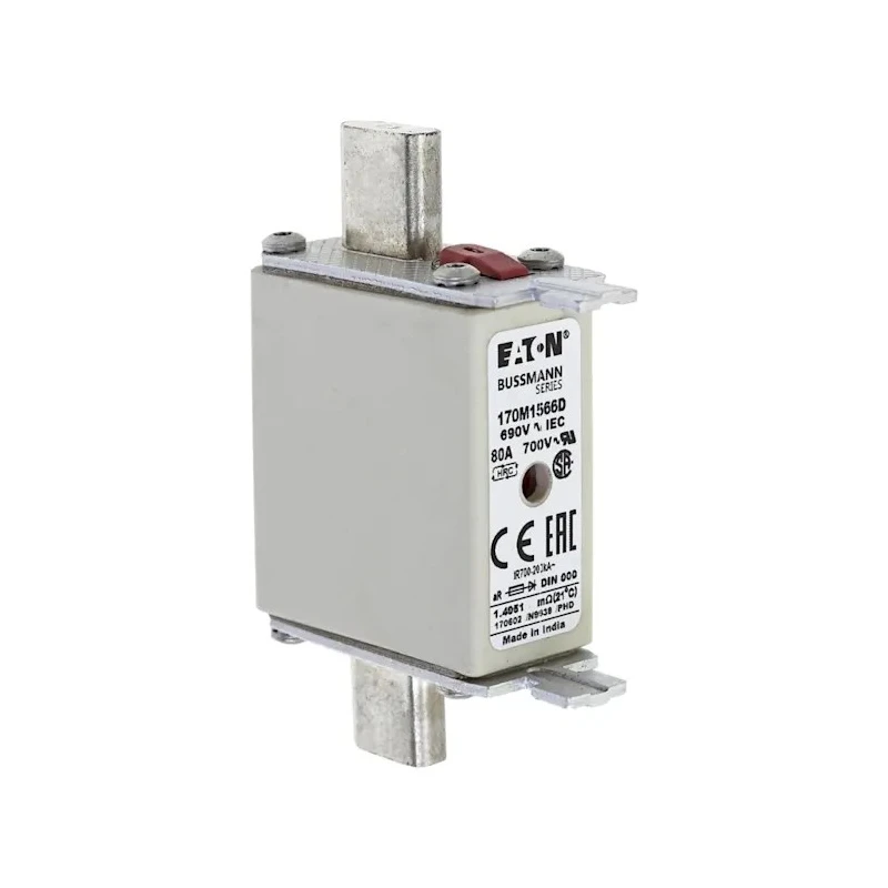 Eaton Blade Fuse 80A, 690V, aR High Rupture Capacity, 79mm x 51mm x 21mm 170M1566D