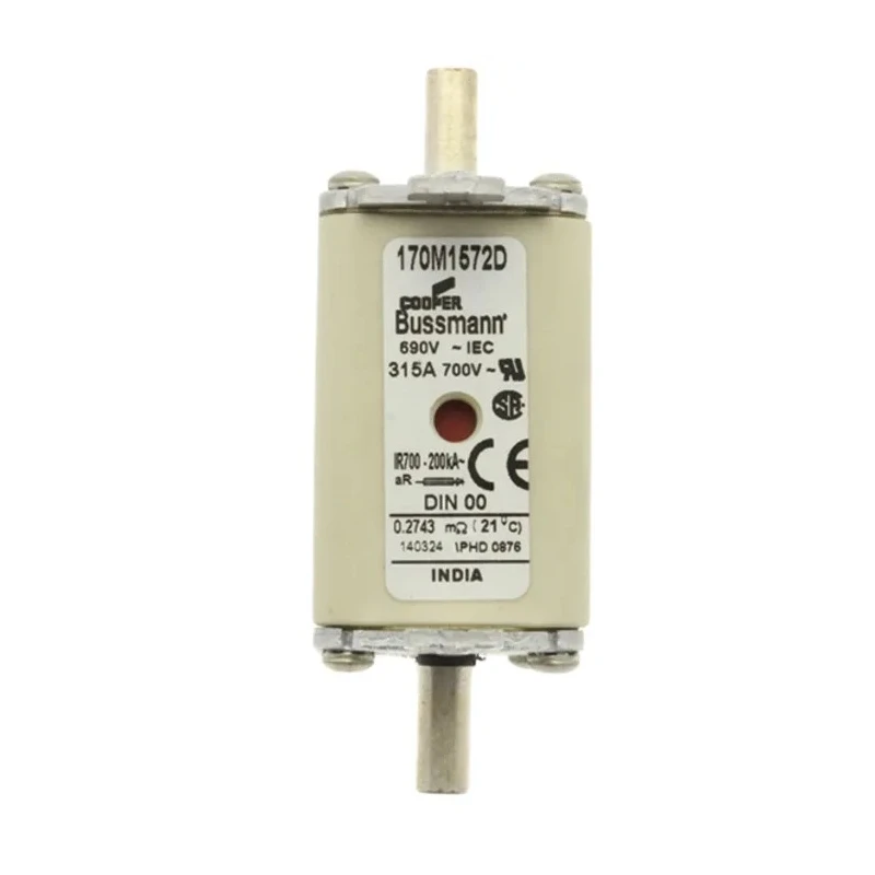 Eaton Centred Tag Fuse NH00 315A 690V AC Dual Indication Fast Acting Blade Type 