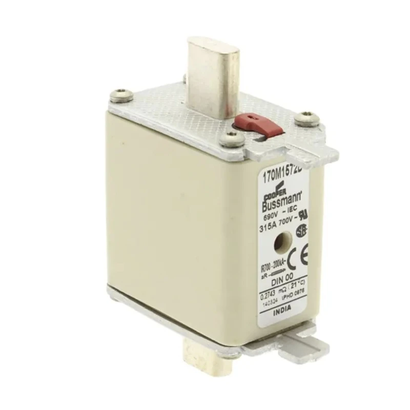 Eaton Centred Tag Fuse NH00 315A 690V AC Dual Indication Fast Acting Blade Type 