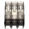 Eaton Rail Mount Fuse Holder, 160A, 3 Pole, 690V AC, DIN 35mm, NH Series, IP20, Thermoplastic Body TD00-IP20IC