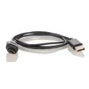Amphenol Industrial USB Type A to USB Type C Cable, 1 m, Black, Male to Male, USB 2.0, Polyvinyl Chloride UC20ML-NAML-QA001
