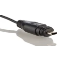Amphenol Industrial USB Type A to USB Type C Cable, 1 m, Black, Male to Male, USB 2.0, Polyvinyl Chloride UC20ML-NAML-QA001