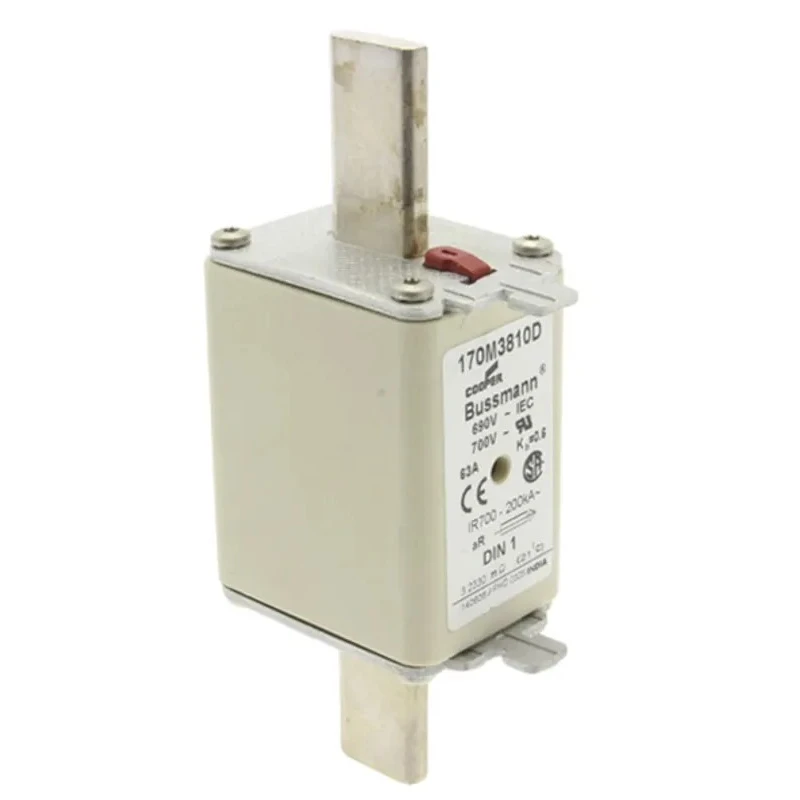 Eaton 50A NH1 Centred Tag Blade Fuse 690V AC Fast Acting 170M3809D