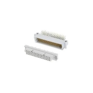 Amphenol Communications Solutions DIN 41612 48 Way Rack Connector, 2.54 mm Pitch, Through Hole, Solder 86093487313H55ELF