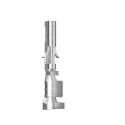 Amphenol Communications Solutions Female Crimp Terminal, Gold Plated, Phosphor Bronze, Solder Type, 5A, 10127718-002PLF