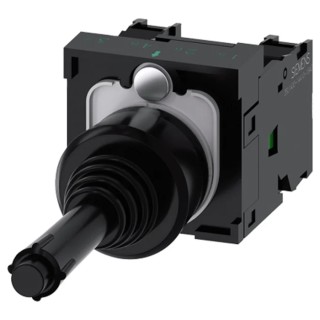 Siemens SIRIUS ACT Joystick Round, IP20/IP67/IP65, 10A, SPDT, Silver Alloy Contact, 22mm Handle 3SU1100-7BB10-1NA0