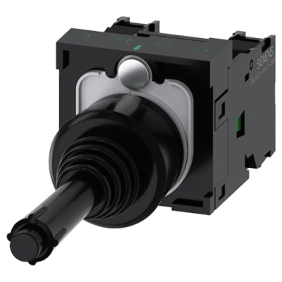 Siemens SIRIUS ACT Joystick Round, IP20/IP67/IP65, 10A, SPDT, Silver Alloy Contact, 22mm Handle 3SU1100-7BB10-1NA0