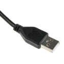 RS PRO IC Socket USB Cable 182-8485, Male USB Type A to Male USB Type A, USB 2.0, Black PVC, 5m