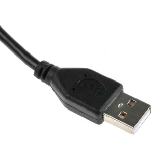 RS PRO IC Socket USB Cable 182-8485, Male USB Type A to Male USB Type A, USB 2.0, Black PVC, 5m