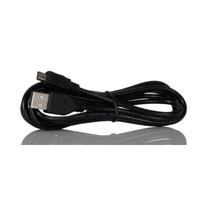 RS PRO IC Socket USB Cable, 1.8 Meter, Male USB Type A to Male Mini USB Type B, USB 2.0, Black, Polyvinyl Chloride, 182-8492