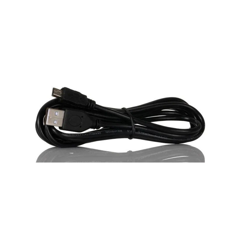 RS PRO IC Socket USB Cable, 1.8 Meter, Male USB Type A to Male Mini USB Type B, USB 2.0, Black, Polyvinyl Chloride, 182-8492