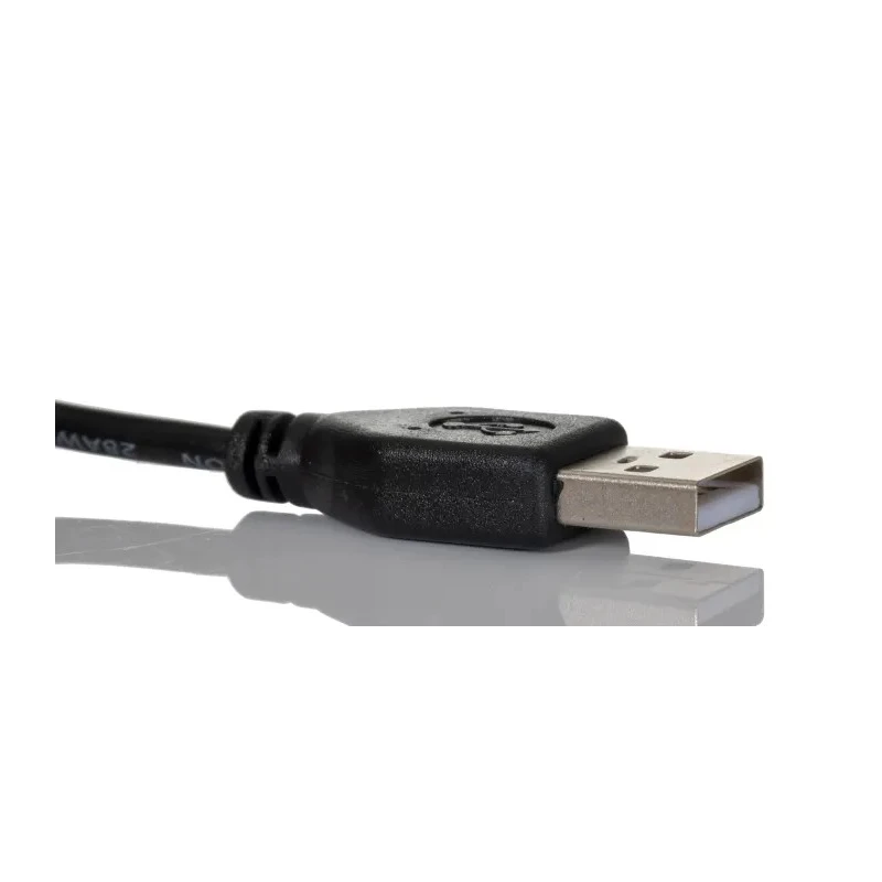 RS PRO IC Socket USB Cable, 1.8 Meter, Male USB Type A to Male Mini USB Type B, USB 2.0, Black, Polyvinyl Chloride, 182-8492