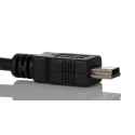 RS PRO IC Socket USB Cable, 1.8 Meter, Male USB Type A to Male Mini USB Type B, USB 2.0, Black, Polyvinyl Chloride, 182-8492