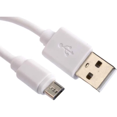 RS PRO IC Socket USB Cable Male USB Type A to Male Micro USB Type B 1.8m USB 2.0 White 182-8872