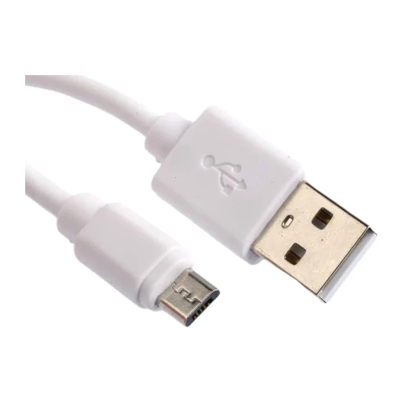 RS PRO IC Socket USB Cable Male USB Type A to Male Micro USB Type B 1.8m USB 2.0 White 182-8872