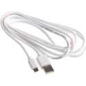 RS PRO IC Socket USB Cable Male USB Type A to Male Micro USB Type B 1.8m USB 2.0 White 182-8872