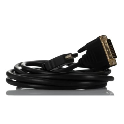 RS PRO 2 m HDMI to DVI-D Single Link Cable, Male to Male, 1080 Resolution, Black 182-8879