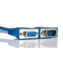 RS PRO Male VGA to Female SVGA Cable, 3m, Low Smoke Zero Halogen, Blue, 300V 182-8888