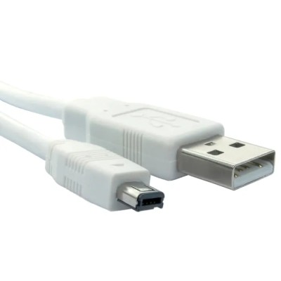 RS PRO IC Socket USB Cable Male USB Type A to Male Mini USB Type B USB 2.0 White 3m 182-8910
