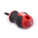 RS PRO Stubby Slotted Screwdriver, 25 mm Blade, 85 mm Overall Length, Chrome Vanadium Molybdenum Steel, Ergonomic 182-9684