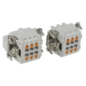 Phoenix Contact HC Series Heavy Duty Power Connector Kit 6 Contacts Die-Cast Aluminium Push-In Connection Salt Water 1416344