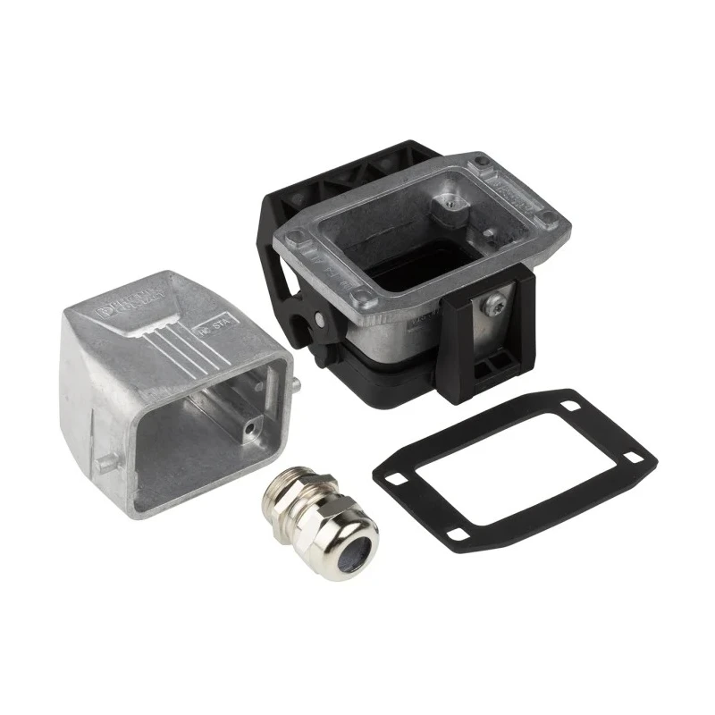 Phoenix Contact HC Series Heavy Duty Power Connector Kit 6 Contacts Die-Cast Aluminium Push-In Connection Salt Water 1416344