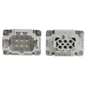 Phoenix Contact HC Series Heavy Duty Power Connector Kit 6 Contacts Die-Cast Aluminium Push-In Connection Salt Water 1416344