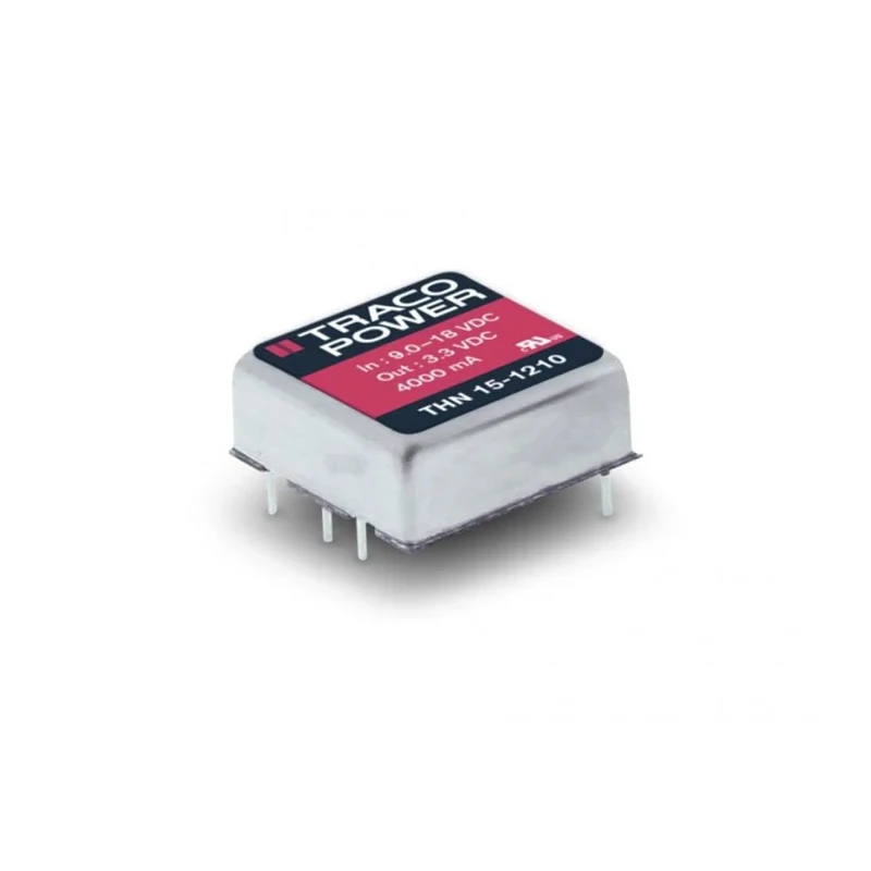 TRACOPOWER DC/DC Converter 15V DC Output, 500mA, 75V DC Max Input, 36V Min Input, 15W, Through Hole, -40°C to THN 15-4823N