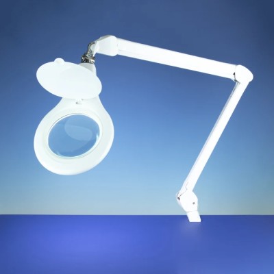 RS PRO LED Magnifying Lamp with Table Clamp, 125 mm Lens, 11W, Model 183-0965
