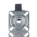 Tente Swivel Castor 100 kg Capacity 50 mm Thermoplastic Rubber Wheel Bright Zinc Plated Pressed Steel 2470YGO050P40