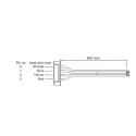Sanyo Denki SF242 Series Motor Cable, Power Cable, 6 Core, 500mm, For Stepper Motors