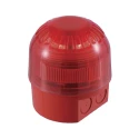 Klaxon Sonos Series Red Sounder-Beacon Combination, 60V, IP21, Surface Mount, 106dB at 1m, Flashing LED, PSC-0035
