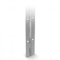 Pinet Raw Steel Piano Hinge 2040 mm x 50 mm x 2 mm, Knuckle Pin, Free Swinging, 6 mm Pin Diameter 4014355