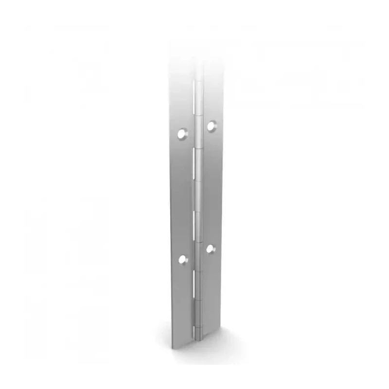 Pinet Raw Steel Piano Hinge 2040 mm x 50 mm x 2 mm, Knuckle Pin, Free Swinging, 6 mm Pin Diameter 4014355