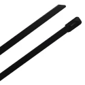 RS PRO Cable Tie Ball Lock 440 mm x 12 mm Black 316 Stainless Steel 183-4267