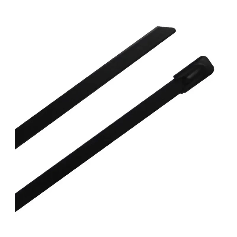RS PRO Cable Tie Ball Lock 440 mm x 12 mm Black 316 Stainless Steel 183-4267
