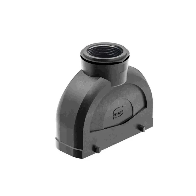 HARTING Han-Eco B Heavy Duty Power Connector Hood, Top Entry, Double Lever, IP66, M40, Fibreglass Polyamide 19430240428