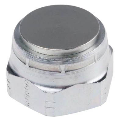 Parker BSPP Female Blanking Cap Steel Zinc Plated 120°C K4 Series 16FNMK4S